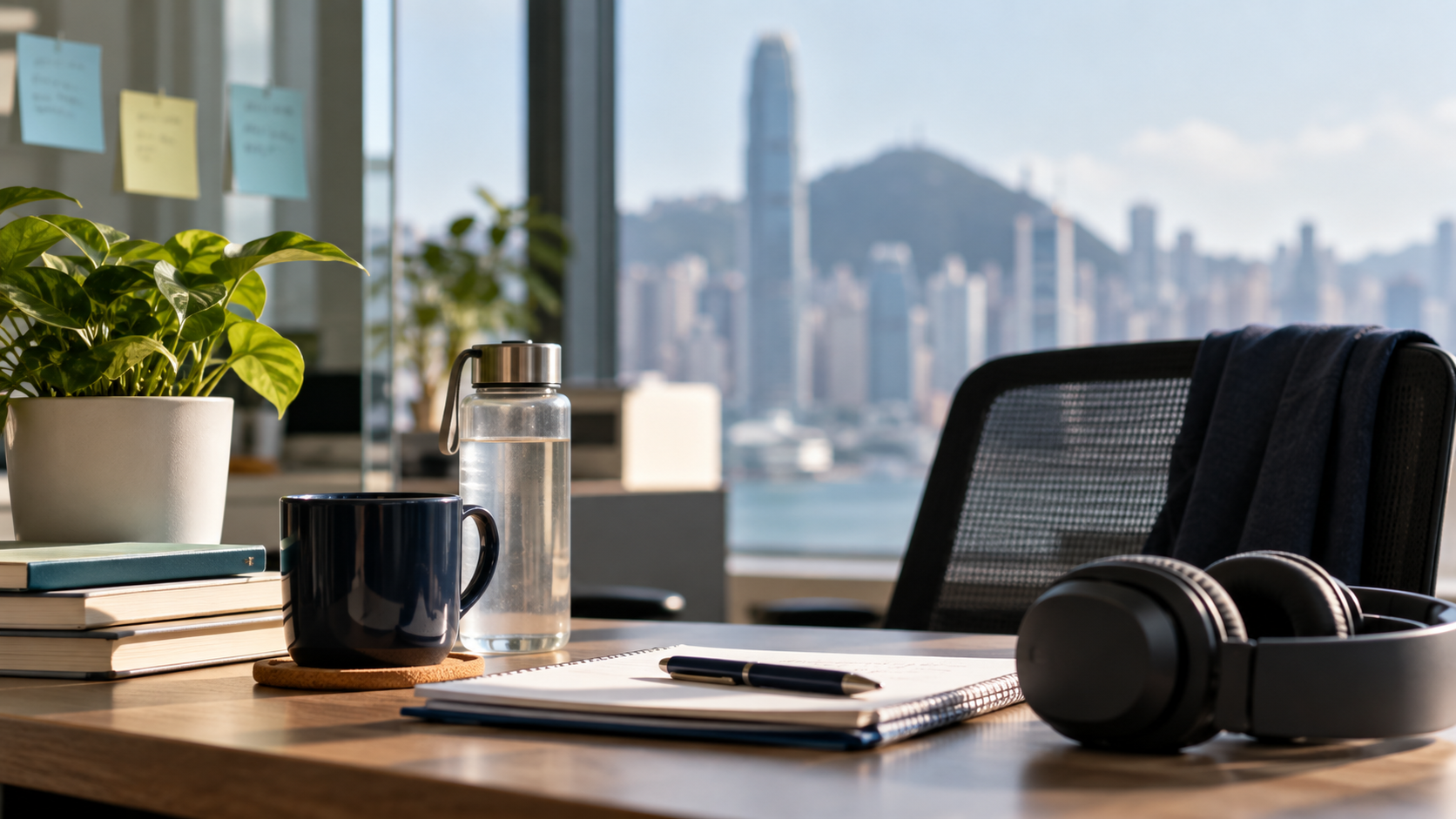 Sensory-friendly office setup for a neurodivergent employee in Hong Kong